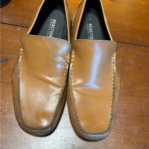 Kenneth Cole Reaction Toast 2 Me Men’s 10.5M Brown Leather Slip On Loafers